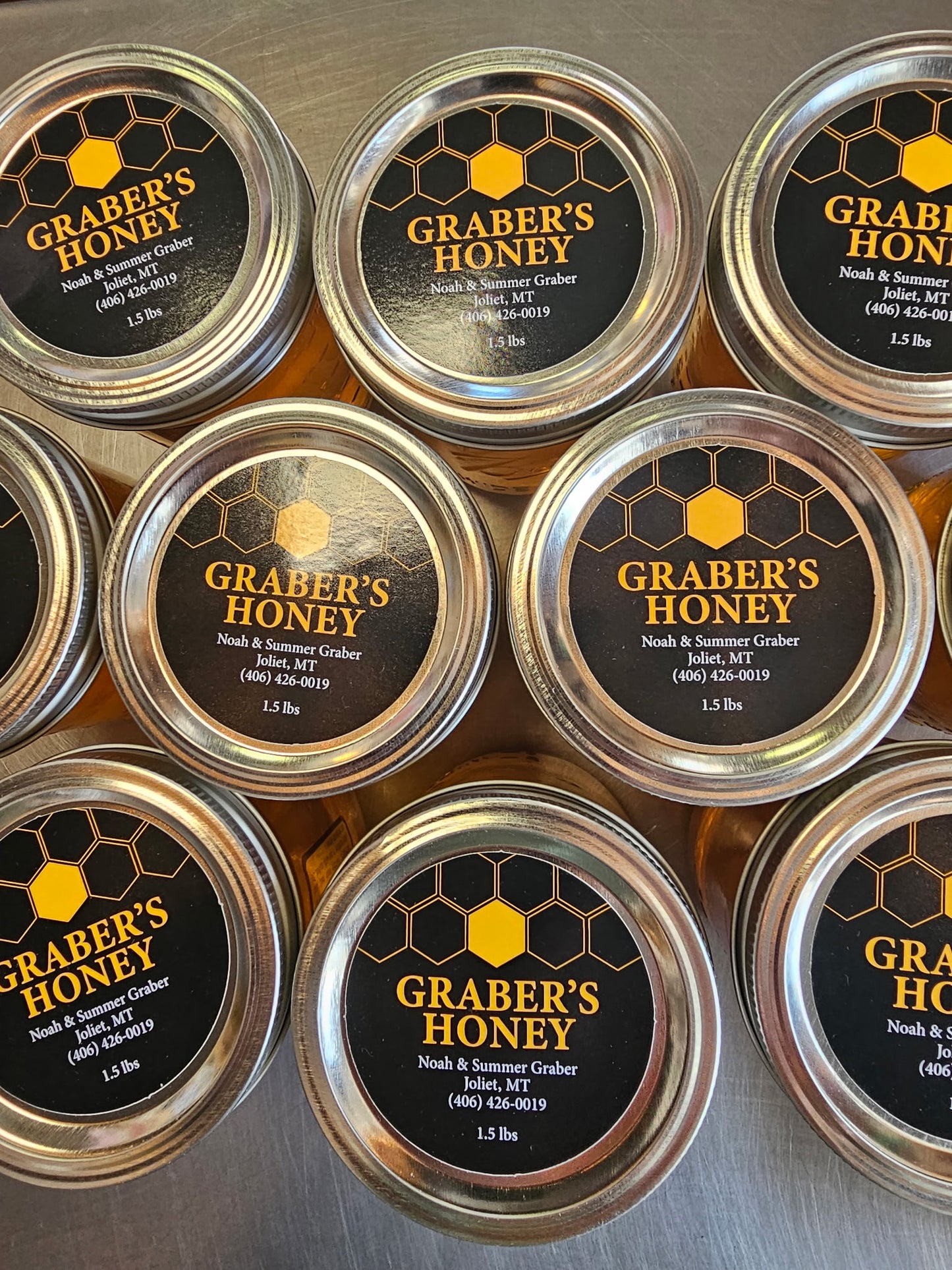 Grabers Honey Jars 1.5lbs