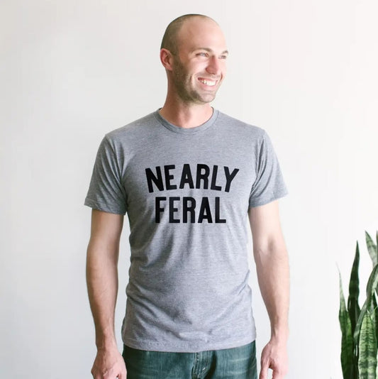 Gladfolk Nearly Feral Tee Grey